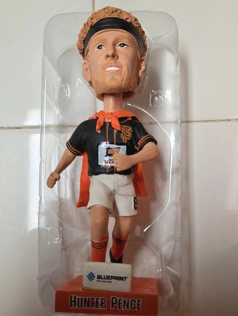 Blueprint Hunter Pence San Francisco Giants The Giant Race Bobblehead San